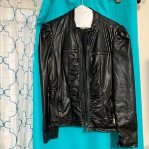 Faux leather jacket